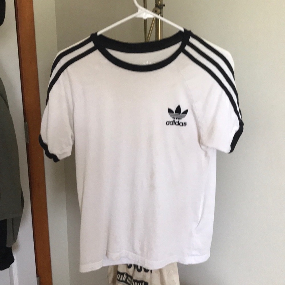 Adidas men’s three stripe t-shirt